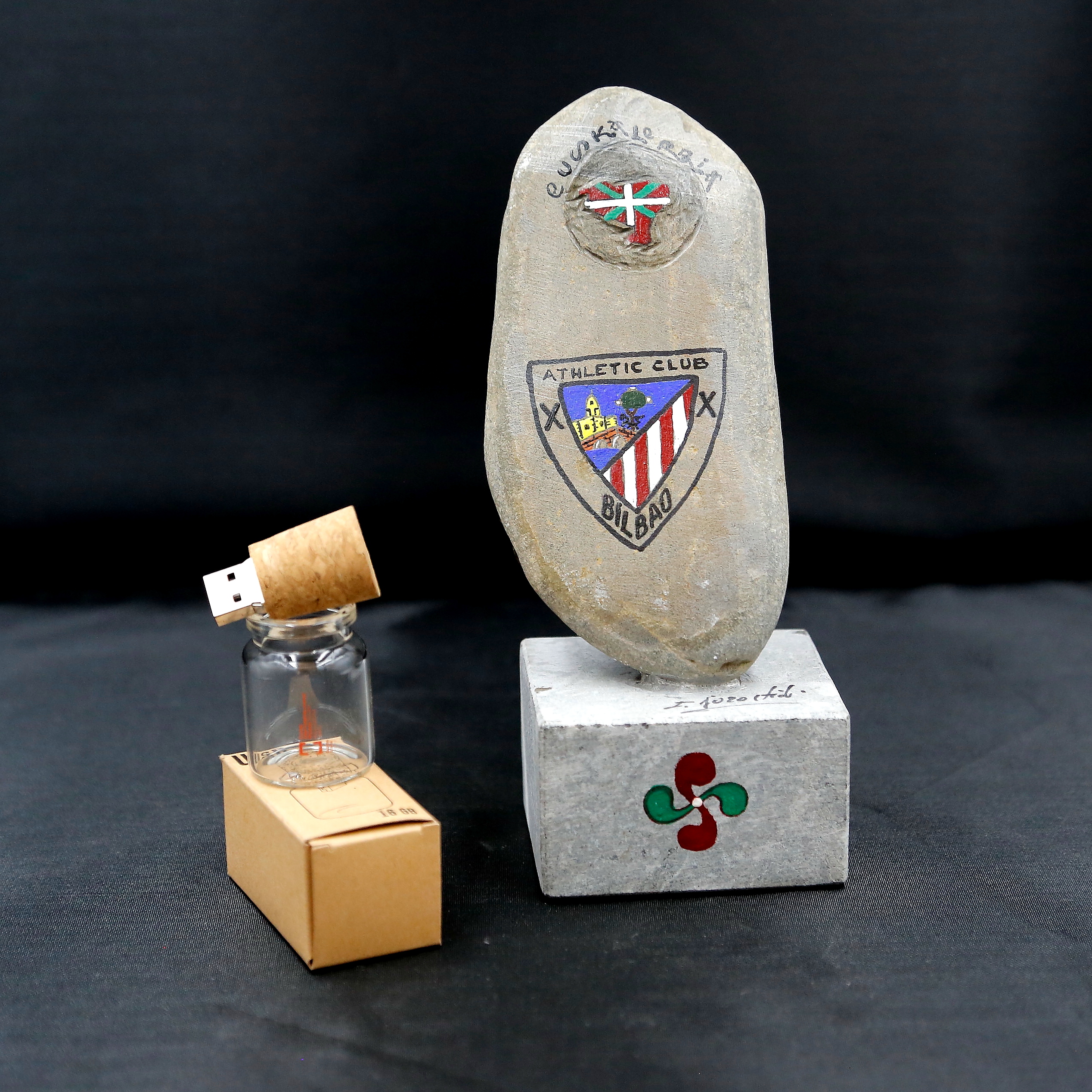 lote usb piedra menhir athletic club de bilbao escudo