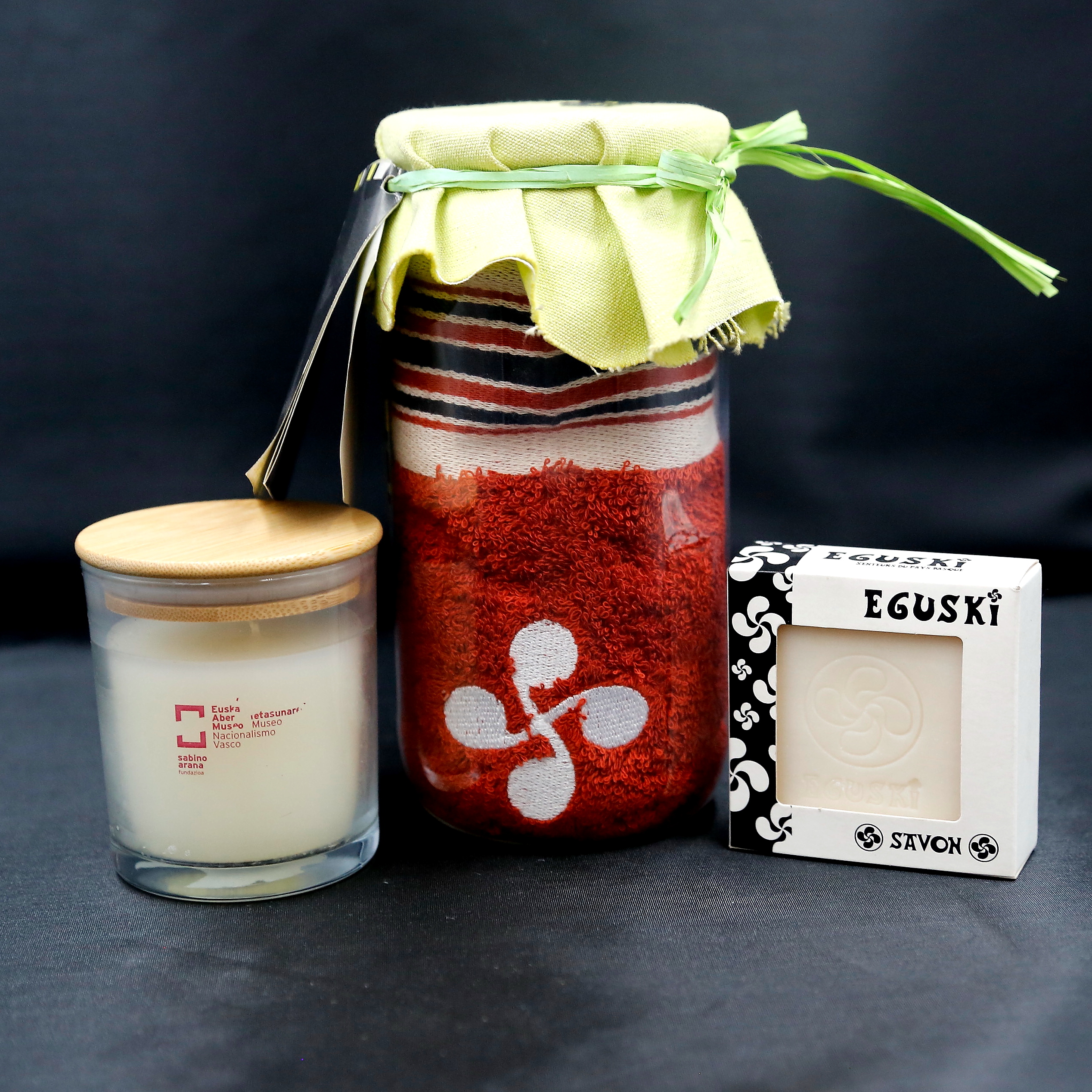 lote vela trapo rojo jabon