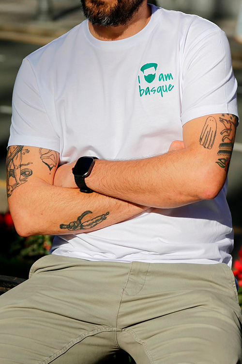 Camiseta I am basque b-v