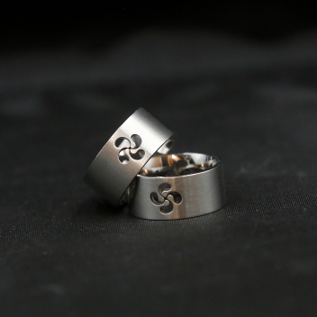 anillo lauburu plata