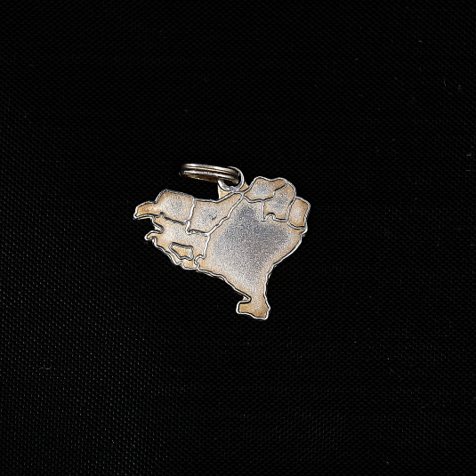 colgante mapa euskadi plata