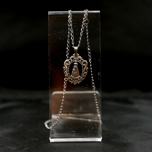 colgante virgen begoña plata