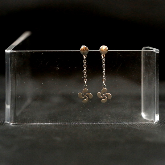 pendientes lauburu colgar cadenita