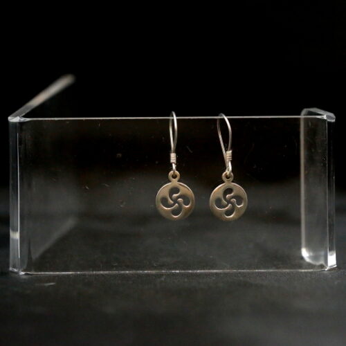 pendientes lauburu colgar circulo perforado