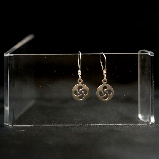 pendientes lauburu colgar circulo perforado